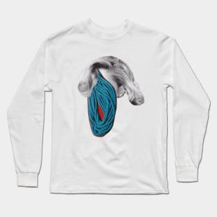 The Girl with the Blue Necklace Long Sleeve T-Shirt